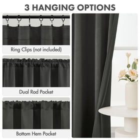 MIULEE thermal insulated drapes help maintain comfortable indoor temperature.