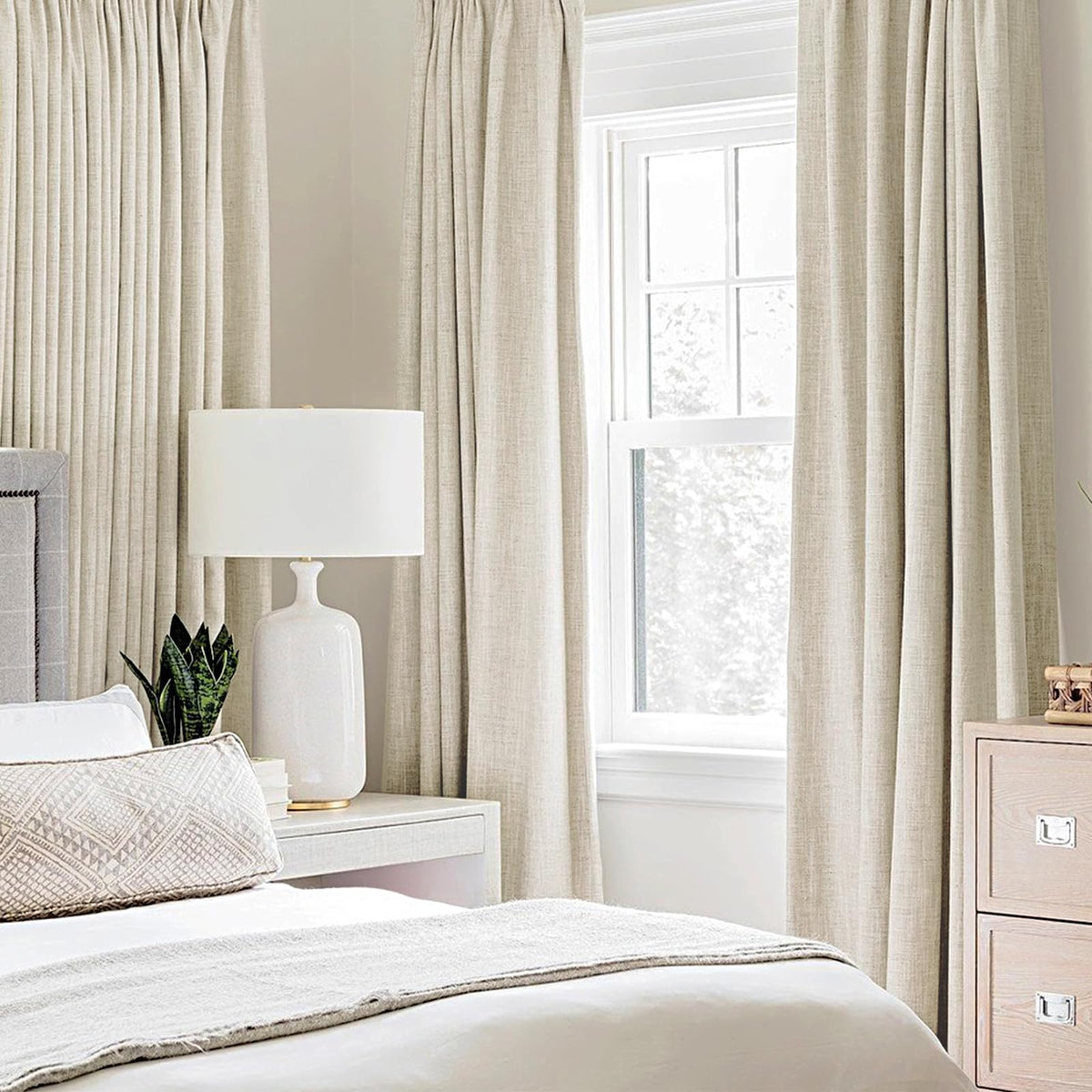 MIULEE triple weave curtains offer thermal insulation for year-round comfort.