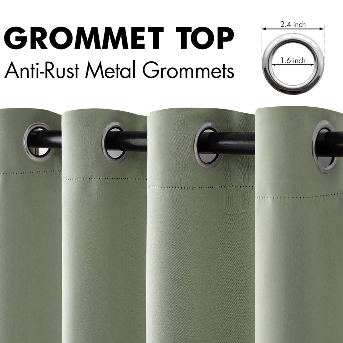 MIULEE thermal insulated curtains help balance room temperature and save energy.