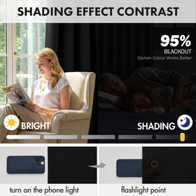 MIULEE thermal insulated drapes help maintain room temperature and energy comfort.