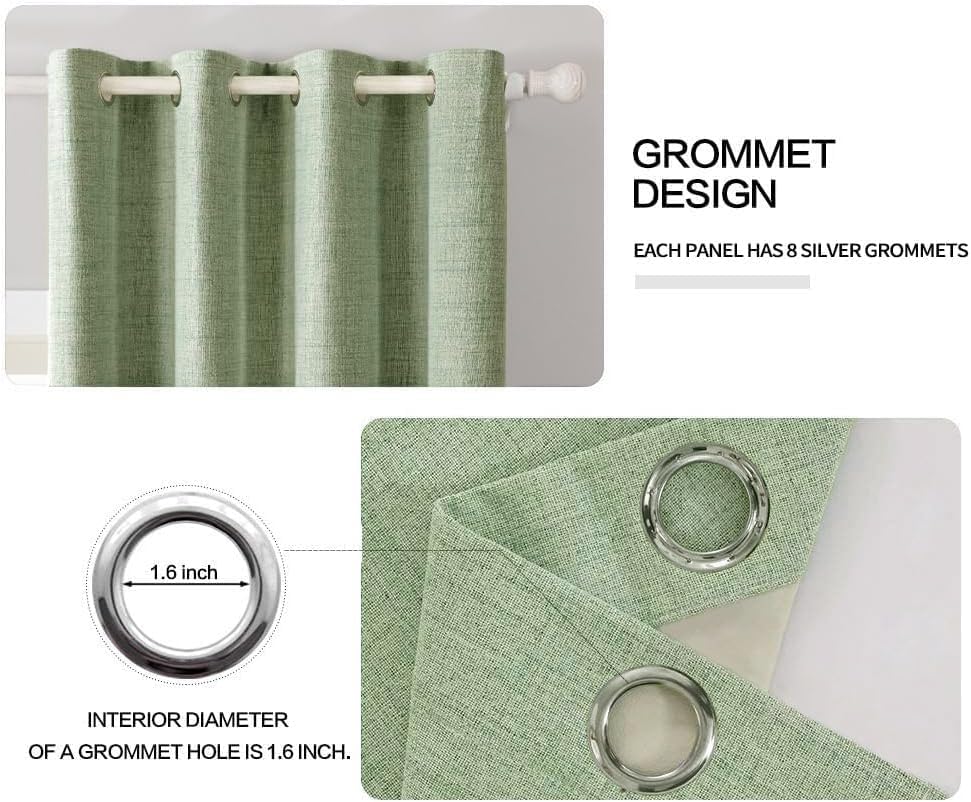 MIULEE thermal insulated curtains help regulate room temperature year round.