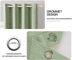 MIULEE thermal insulated curtains help regulate room temperature year round.