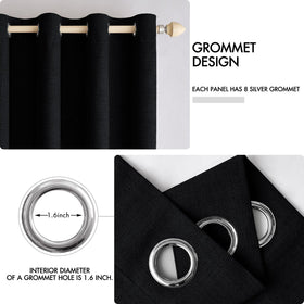 MIULEE thermal insulated curtains designed to darken rooms for better rest.