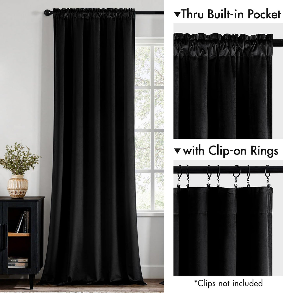 MIULEE thermal insulated curtains help regulate temperature and energy use