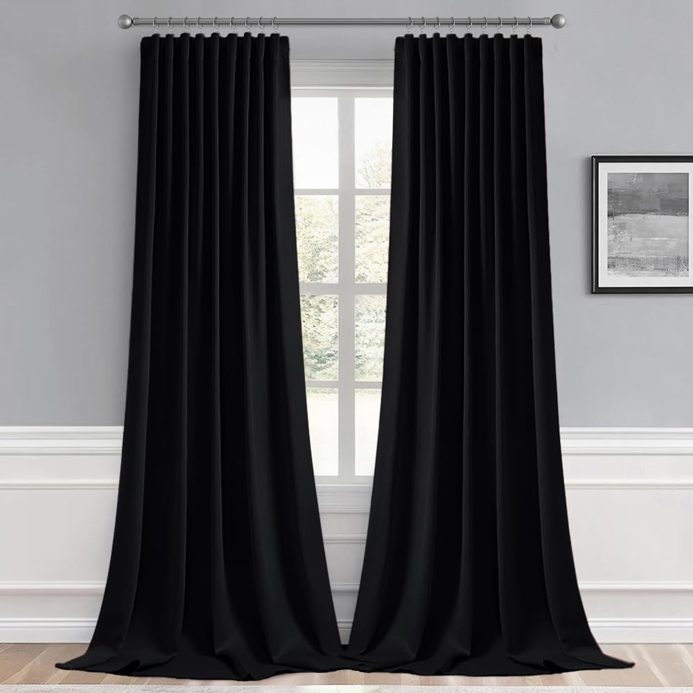 MIULEE thermal insulated floor to ceiling curtains ideal for large windows