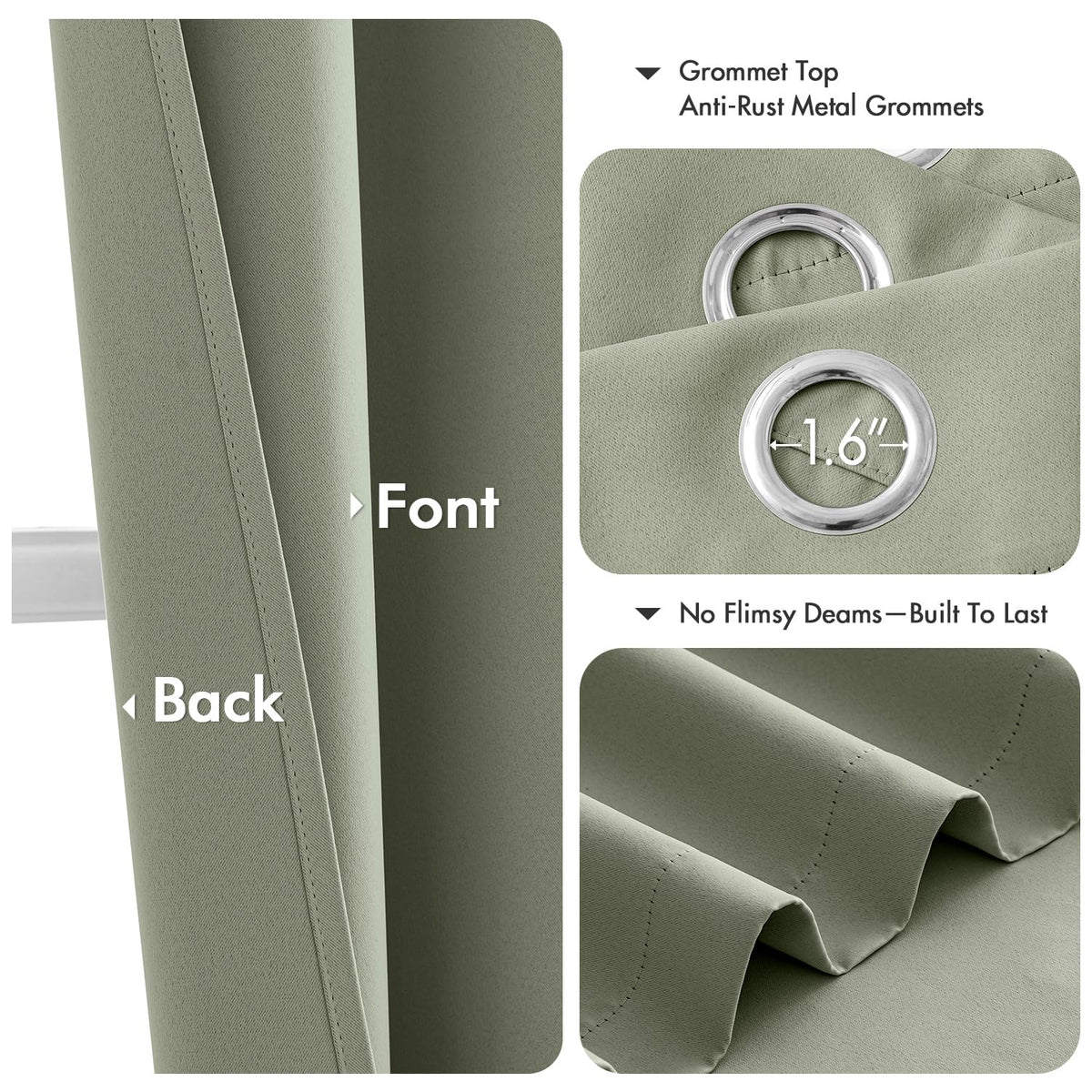 MIULEE thermal insulation fabric close-up highlighting inner layer