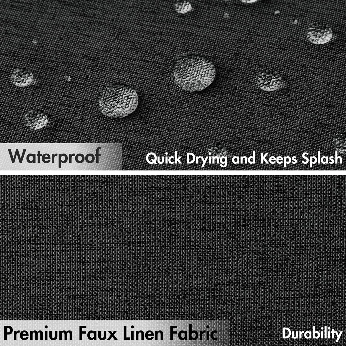 MIULEE thick faux linen provides privacy without a liner for daily use.