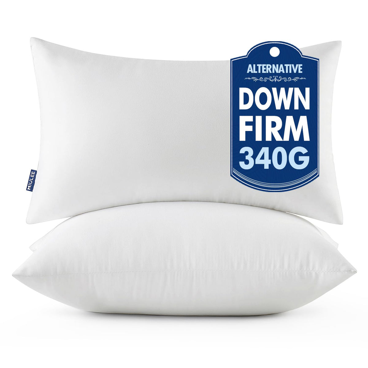 MIULEE throw pillow inserts 12x24 pack with virgin fiber filling for durable support