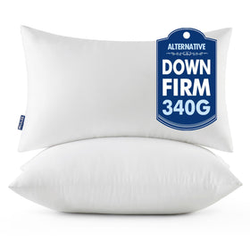 MIULEE throw pillow inserts 12x24 pack with virgin fiber filling for durable support