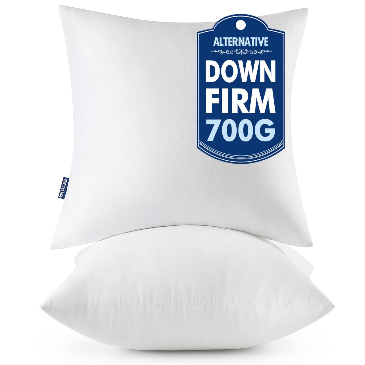 MIULEE throw pillow inserts 22x22 pack 2 for versatile decor and comfort.