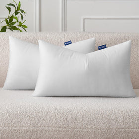 MIULEE two-pack 12x20 pillow insert ready to elevate living room decor.