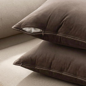 MIULEE two-pack velvet pillow covers refreshes seating and cushions instantly.