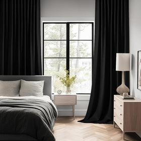 MIULEE blackout curtains back-tab design offers versatile hanging and clean drapes.
