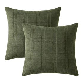 MIULEE universal fit 20x20 pillow cover suitable for most cushions