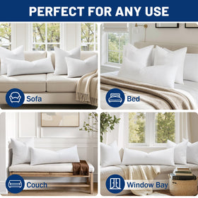 MIULEE vacuum-packed pillow insert ready for quick fluff