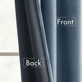 MIULEE velvet curtains dusty blue enhance privacy and reduce ambient noise