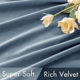 MIULEE velvet curtains dusty blue provide thermal insulation across seasons