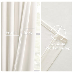 MIULEE velvet curtains textured surface helps dampen noise and improve comfort