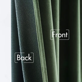 MIULEE velvet curtains olive green window ambience with quiet, energy-saving vibe