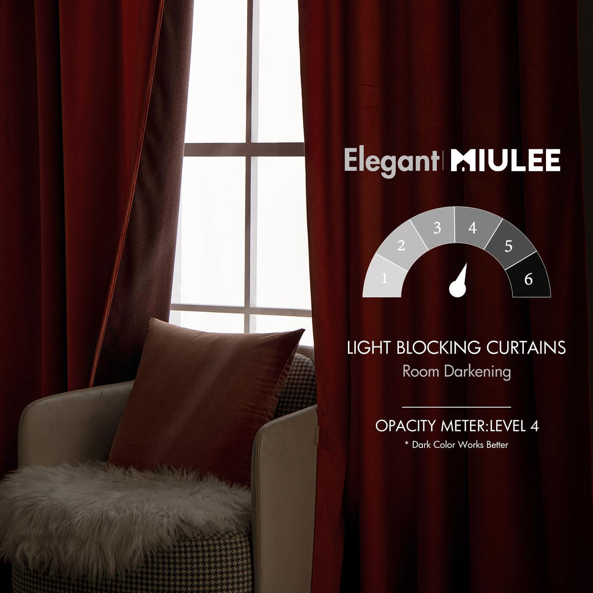 MIULEE velvet curtains ensure privacy and quiet in shared spaces