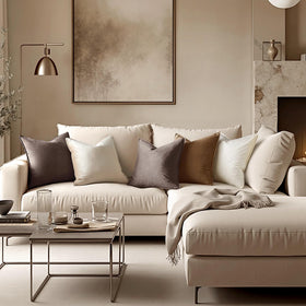 MIULEE velvet pillow cover with flange detail adds tailored shape and luxury.