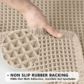 Absorbent waffle mats from MIULEE help soak up moisture quickly.
