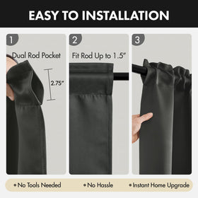 MIULEE machine-washable curtains offer simple care.
