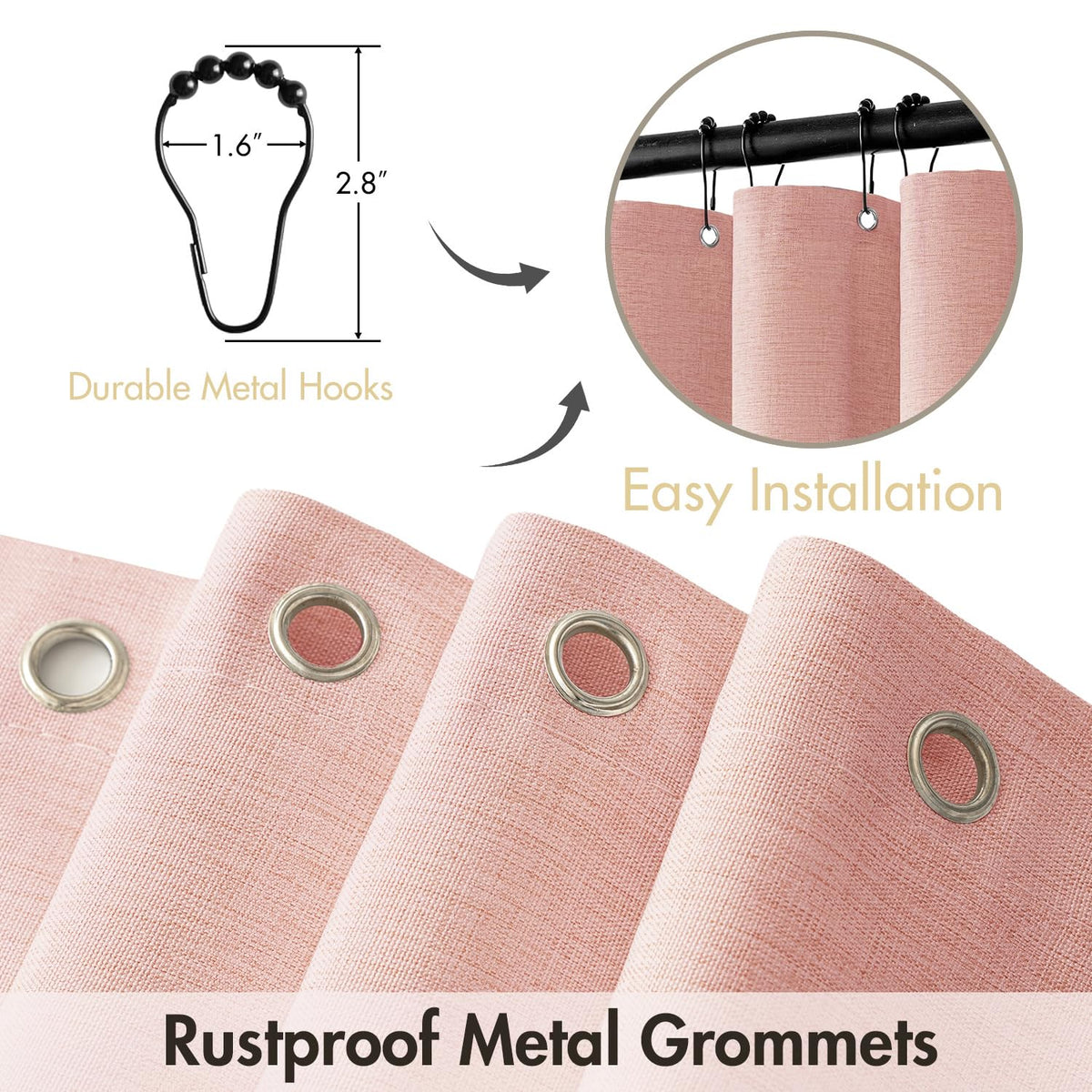 MIULEE waterproof fabric close-up highlighting water-repellent finish