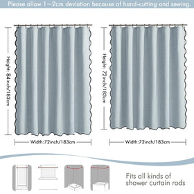 MIULEE waterproof fabric curtain beads water for fast drying and easy cleaning.