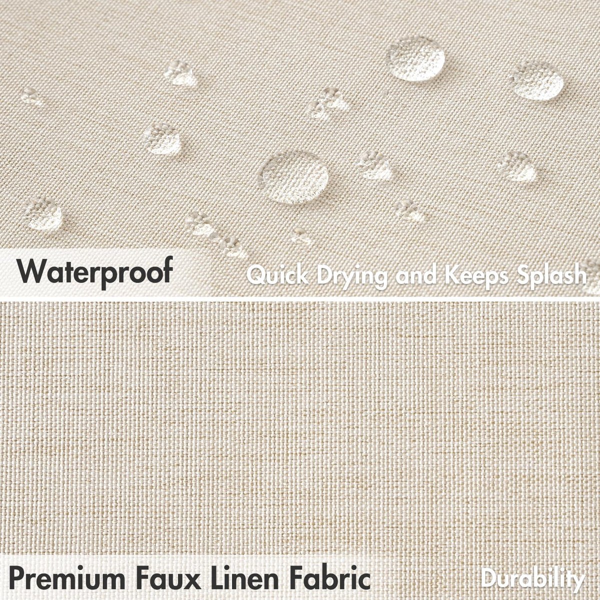 MIULEE-weighted-hem-design keeps curtain flat and stylish during showers