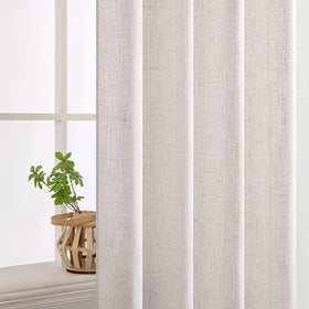MIULEE white linen curtains diffused light look creating a soft daytime ambiance.