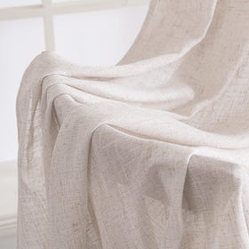 MIULEE white linen curtains neutral decor idea to blend with any room style.