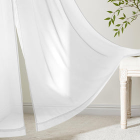 MIULEE White Sheer Curtains machine-washable for easy care and maintenance.