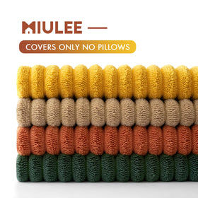 MIULEE easy-care pillow cover withstands machine washing for lasting color.
