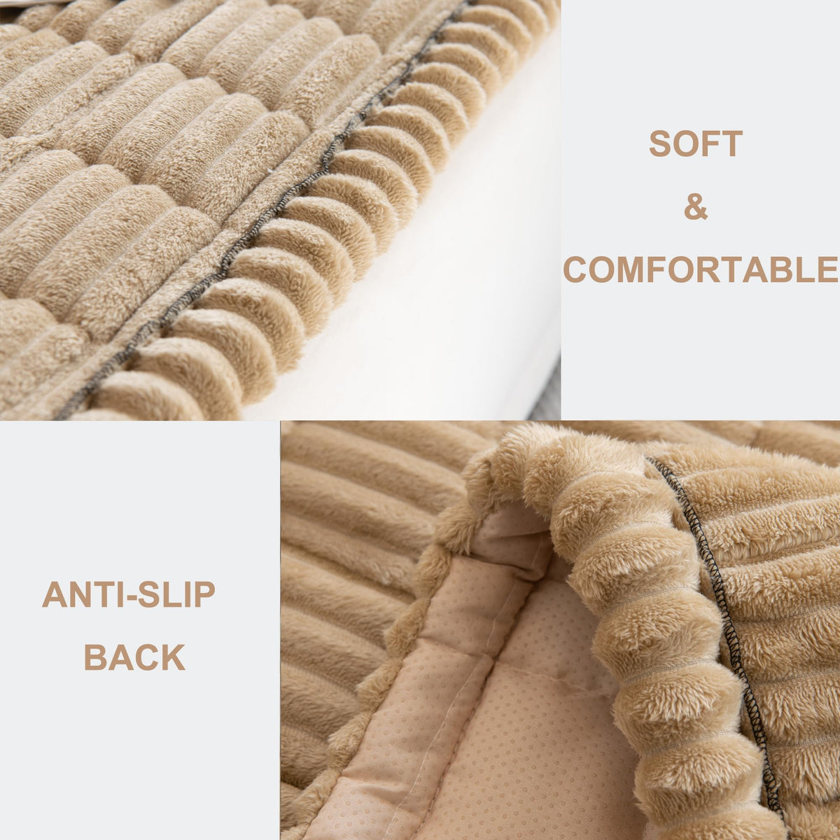 Modern style blends with home decor for the Mivnue couch cover.
