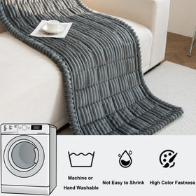 Dark grey fabric resists stains and hides hair between washes.