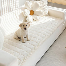 Mivnue pet couch cover with soft texture protects furniture from fur and spills.