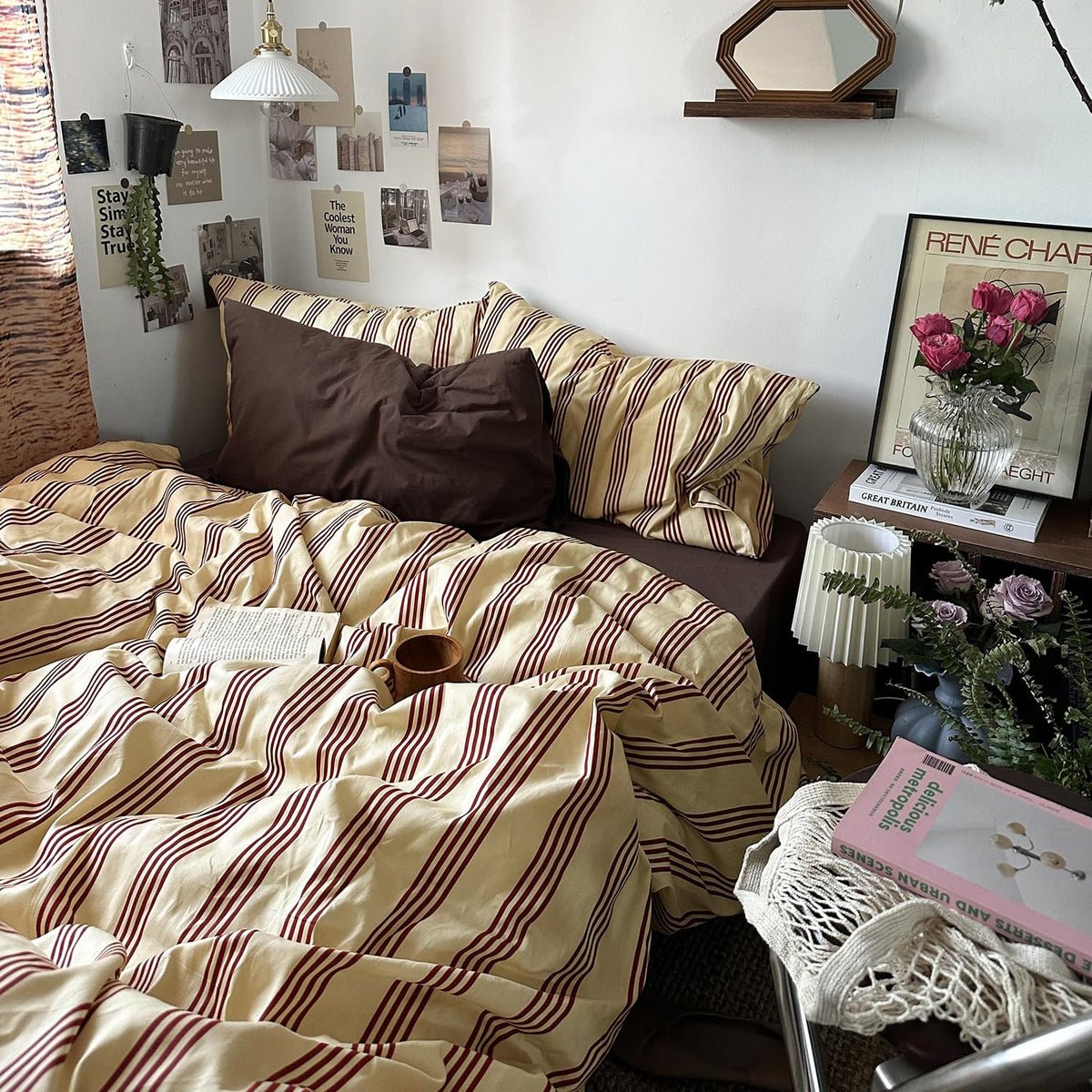 Mixinni corner ties ensure duvet stays in place all night.