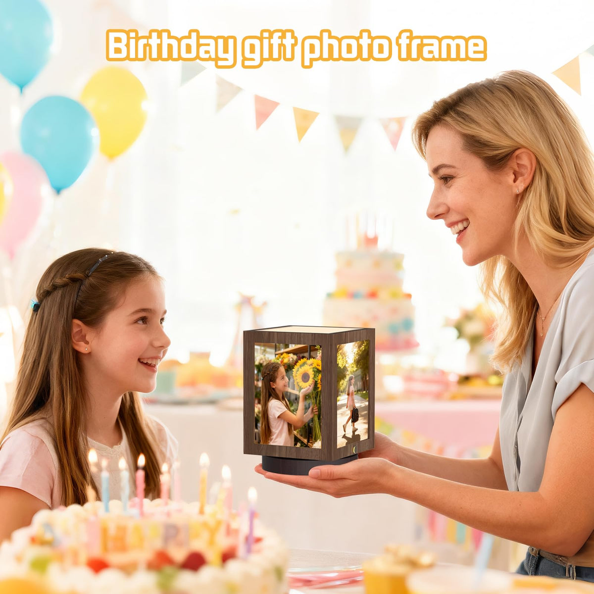 Mixoo family display frame blends memories with style for living rooms and offices.
