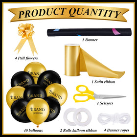 Mixweer black and gold balloons set adds festive energy to launches