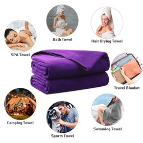 Mixweer towel set folds compactly for travel, gym, or camping