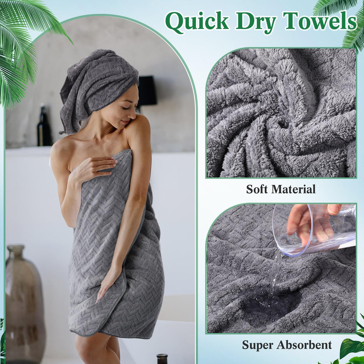 Mixweer hand towels 30x14 inches, ideal for quick use
