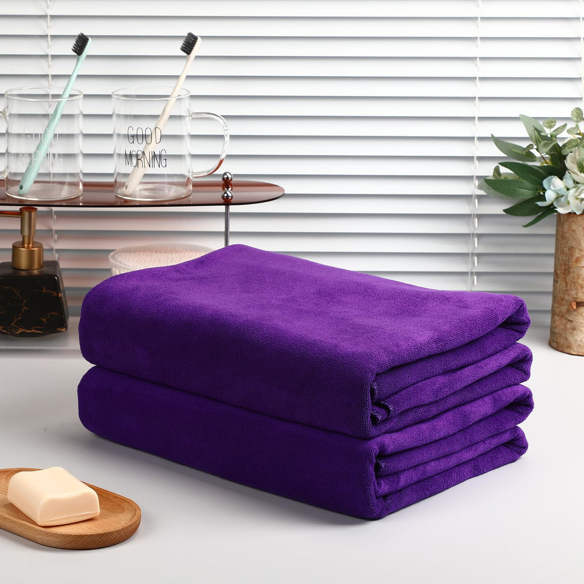 Mixweer microfiber bath sheet absorbs water quickly for daily showers