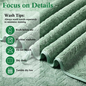 Mixweer washcloths 12x12 inches for face cleansing