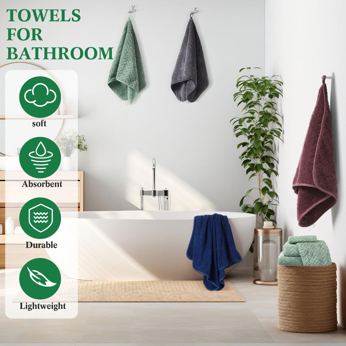 Mixweer wheat ear pattern adds stylish bathroom detail