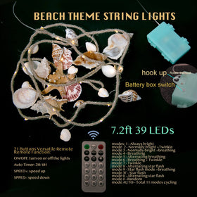 MIYA LIFE warm white ocean lights add relaxing mood to any room