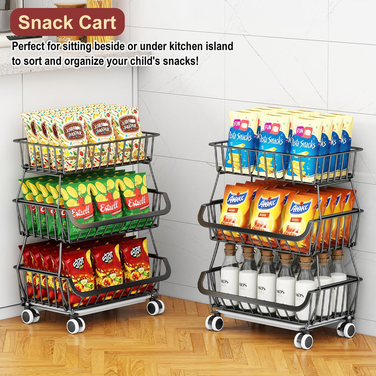 Miyawell removable bottom tray to catch debris during kitchen tasks.