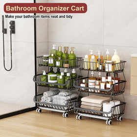 Miyawell under-shelf placement showing space-saving kitchen organization.