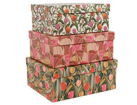 MIZFRUZZY tulip-design storage boxes for stylish organization and display.