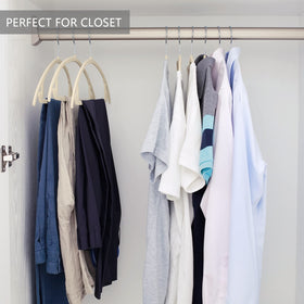 MIZGI built-in accessory bar keeps ties and scarves organized.